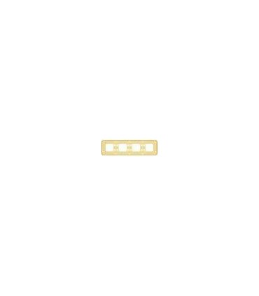 Рамка на 4 поста гор/верт FEDE EMPORIO, gold white patina FD01374OP