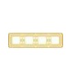 Рамка на 4 поста гор/верт FEDE EMPORIO, gold white patina FD01374OP