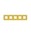 Рамка на 5 постов гор/верт FEDE EMPORIO, bright gold FD01375OB