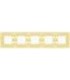 Рамка на 5 постов гор/верт FEDE EMPORIO, gold white patina FD01375OP