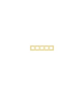 Рамка на 5 постов гор/верт FEDE EMPORIO, gold white patina FD01375OP