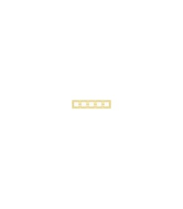 Рамка на 5 постов гор/верт FEDE EMPORIO, gold white patina FD01375OP
