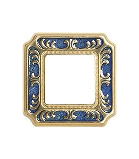 Рамка на 1 пост FEDE SMALTO ITALIANO SIENA, blue sapphire FD01351AZEN