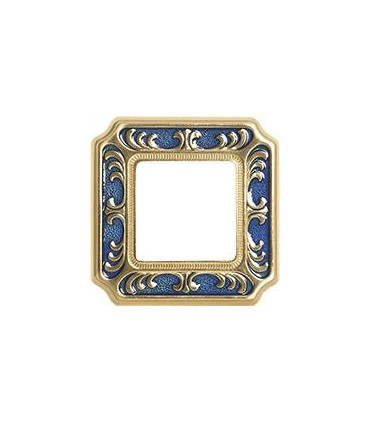 Рамка на 1 пост FEDE SMALTO ITALIANO SIENA, blue sapphire FD01351AZEN