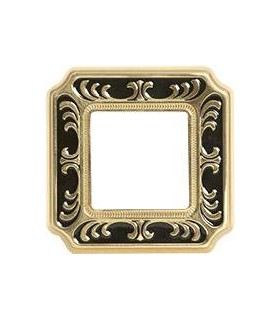 Рамка на 1 пост гор/верт FEDE SMALTO ITALIANO SIENA, jet black FD01351NEEN