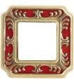 Рамка на 1 пост гор/верт FEDE SMALTO ITALIANO SIENA, ruby red FD01351ROEN