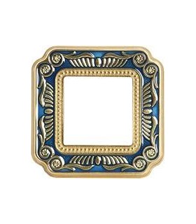Рамка на 1 пост гор/верт FEDE SMALTO ITALIANO FIRENZE, blue sapphire FD01361AZEN