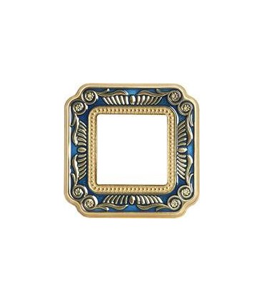 Рамка на 1 пост гор/верт FEDE SMALTO ITALIANO FIRENZE, blue sapphire FD01361AZEN