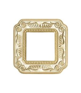 Рамка на 1 пост гор/верт FEDE SMALTO ITALIANO FIRENZE, pearl white FD01361OPEN