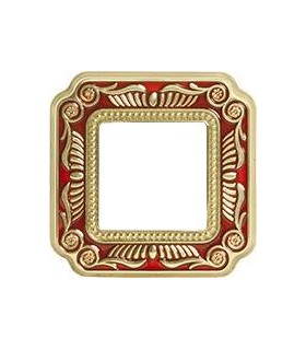 Рамка на 1 пост гор/верт FEDE SMALTO ITALIANO FIRENZE, ruby red FD01361ROEN