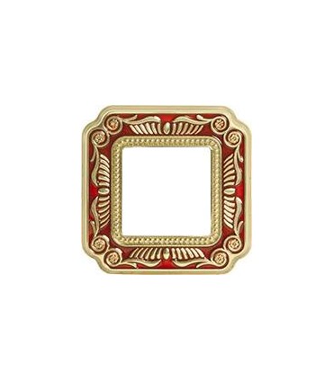 Рамка на 1 пост гор/верт FEDE SMALTO ITALIANO FIRENZE, ruby red FD01361ROEN