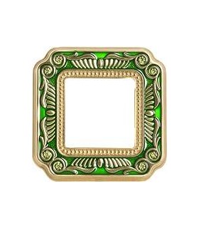 Рамка на 1 пост гор/верт FEDE SMALTO ITALIANO FIRENZE, esmerald green FD01361VEEN