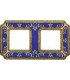 Рамка на 2 поста гор/верт FEDE SMALTO ITALIANO SIENA, blue sapphire FD01352AZEN