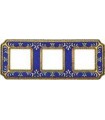 Рамка на 3 поста гор/верт FEDE SMALTO ITALIANO SIENA, blue sapphire FD01353AZEN
