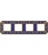 Рамка на 4 поста гор/верт FEDE SMALTO ITALIANO SIENA, blue sapphire FD01354AZEN