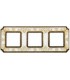 Рамка на 3 поста гор/верт FEDE SMALTO ITALIANO SIENA, pearl white FD01353OPEN