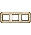 Рамка на 3 поста гор/верт FEDE SMALTO ITALIANO SIENA, pearl white FD01353OPEN
