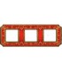 Рамка на 3 поста гор/верт FEDE SMALTO ITALIANO SIENA, ruby red FD01353ROEN