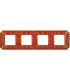 Рамка на 4 поста гор/верт FEDE SMALTO ITALIANO SIENA, ruby red FD01354ROEN