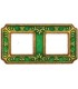 Рамка на 2 поста гор/верт FEDE SMALTO ITALIANO SIENA, esmerald green FD01352VEEN