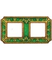 Рамка на 2 поста гор/верт FEDE SMALTO ITALIANO SIENA, esmerald green FD01352VEEN