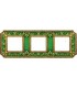 Рамка на 3 поста гор/верт FEDE SMALTO ITALIANO SIENA, esmerald green FD01353VEEN