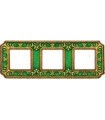 Рамка на 3 поста гор/верт FEDE SMALTO ITALIANO SIENA, esmerald green FD01353VEEN