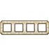 Рамка на 4 поста гор/верт FEDE SMALTO ITALIANO SIENA, pearl white FD01354OPEN