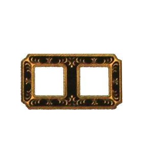 Рамка на 2 поста гор/верт FEDE SMALTO ITALIANO SIENA, jet black FD01352NEEN