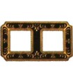 Рамка на 2 поста гор/верт FEDE SMALTO ITALIANO SIENA, jet black FD01352NEEN