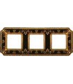 Рамка на 3 поста гор/верт FEDE SMALTO ITALIANO SIENA, jet black FD01353NEEN