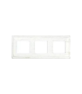 Рамка на 3 поста гор/верт FEDE MADRID, white decape FD01243BD
