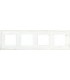 Рамка на 4 поста гор/верт FEDE MADRID, white decape FD01244BD