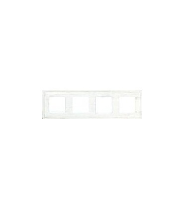 Рамка на 4 поста гор/верт FEDE MADRID, white decape FD01244BD