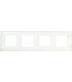 Рамка на 4 поста гор/верт FEDE MADRID, white decape FD01244BD