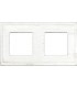 Рамка на 2 поста гор/верт FEDE MADRID, white decape FD01242BD
