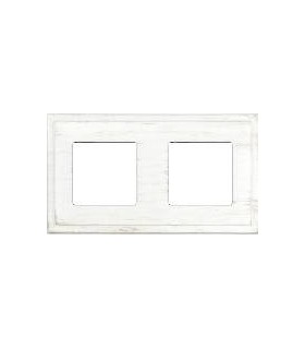 Рамка на 2 поста гор/верт FEDE MADRID, white decape FD01242BD