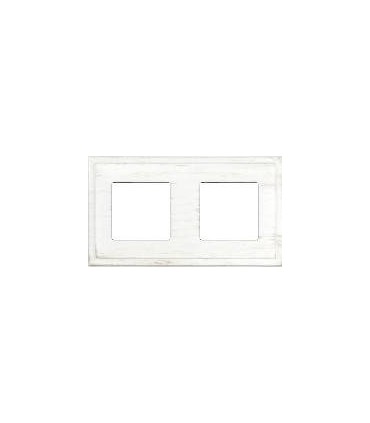 Рамка на 2 поста гор/верт FEDE MADRID, white decape FD01242BD