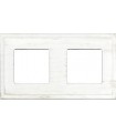 Рамка на 2 поста гор/верт FEDE MADRID, white decape FD01242BD