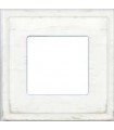 Рамка на 1 пост FEDE MADRID, white decape FD01241BD