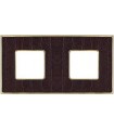 Рамка на 2 поста гор/верт FEDE VINTAGE TAPESTRY, alicocobrown - bright gold FD01322AOB