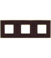 Рамка на 3 поста гор/верт FEDE VINTAGE TAPESTRY, alicocobrown - bright gold FD01323AOB