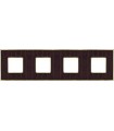 Рамка на 4 поста гор/верт FEDE VINTAGE TAPESTRY, alicocobrown - bright gold FD01324AOB