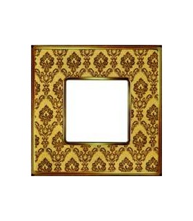 Рамка на 1 пост гор/верт FEDE VINTAGE TAPESTRY, decorgold - bright gold FD01321DGOB