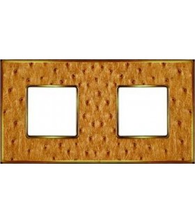 Рамка на 2 поста гор/верт FEDE VINTAGE TAPESTRY, alienagold - bright gold FD01322GOB