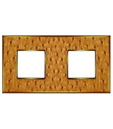 Рамка на 2 поста гор/верт FEDE VINTAGE TAPESTRY, alienagold - bright gold FD01322GOB