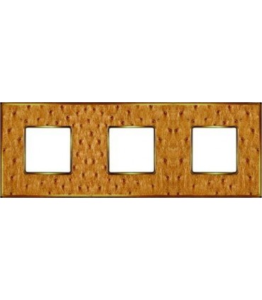 Рамка на 3 поста гор/верт FEDE VINTAGE TAPESTRY, alienagold - bright gold FD01323GOB