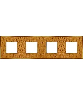 Рамка на 4 поста гор/верт FEDE VINTAGE TAPESTRY, alienagold - bright gold FD01324GOB