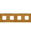 Рамка на 4 поста гор/верт FEDE VINTAGE TAPESTRY, alienagold - bright gold FD01324GOB