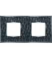 Рамка на 2 поста гор/верт FEDE VINTAGE TAPESTRY, alienasilver - bright chrome FD01322SCB